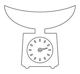 Food scale vector illustration eps 10