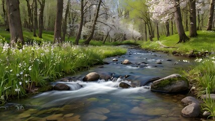stream in the forest