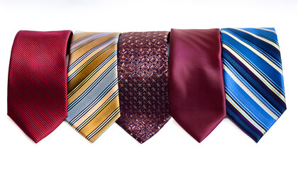 Obraz premium set of colorful stylish patterned neckties 