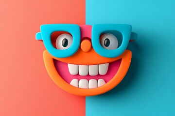 Fototapeta premium World smile day illustration.