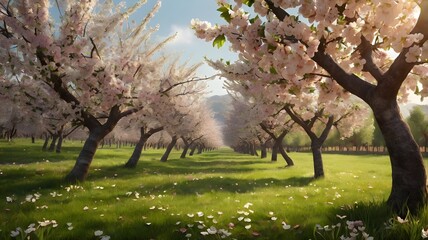 Fototapeta premium spring in the park