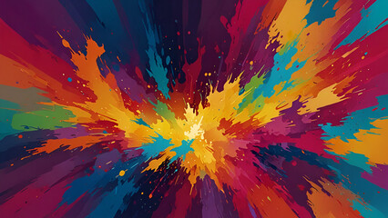 Obraz premium abstract colorful background with splashes