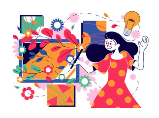 人物 ポップイラスト素材