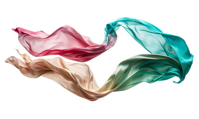 Obraz premium Fabrics Transparent background, Background removed. Generated with AI and re-edited in photoshop