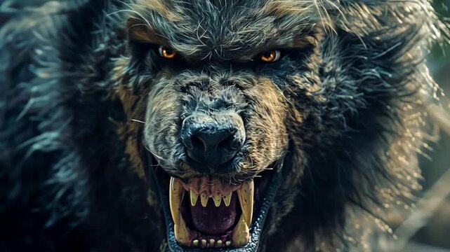 a frightening werewolf Halloween outfit