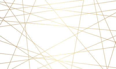 Luxury random golden line background.