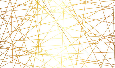 Luxury random golden line background.