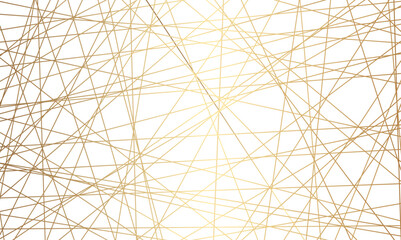 Luxury random golden line background.