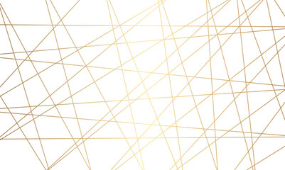 Obraz premium Abstract luxury seamless premium shiny golden random chaotic square and triangle lines on transparent background. Vector, illustration