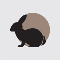 easter bunny silhouette