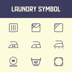 laundry icon collection