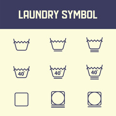 laundry icon collection