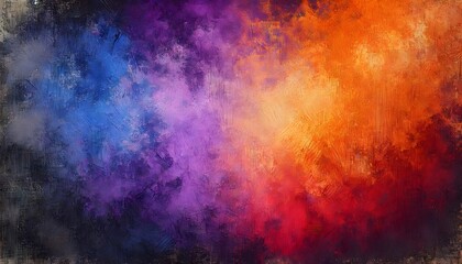 Fototapeta premium Purple to Orange Gradient Textured Background