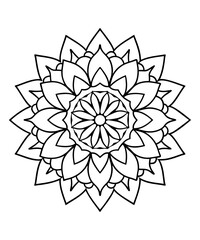 Ornamental luxury mandala pattern . mandala design for coloring book, relaxing and easy mandala art for tattoo design, vector mandala design