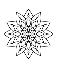Ornamental luxury mandala pattern . mandala design for coloring book, relaxing and easy mandala art for tattoo design, vector mandala design