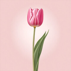 Fototapeta premium Charming pink tulip