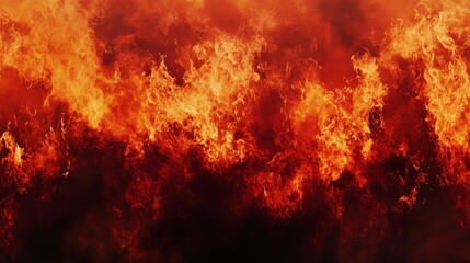 Obraz premium A vivid representation of flames and fire, creating an intense and dramatic atmosphere.