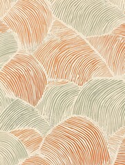 Vibrant Textured Wallpaper Pattern with Organic Geometric Style and Random Pantone Colors Japanese Bohemian Nordic Boho Woodblock Prints for Modern Interior Decor
