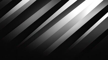 Obraz premium Black and white gradient stripes, sleek and modern background