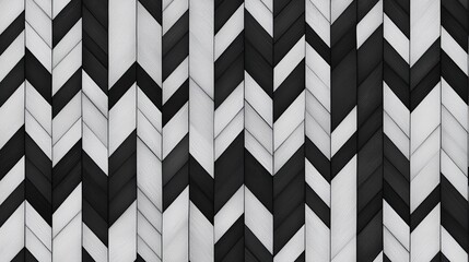 Black and white herringbone pattern, classic and stylish design