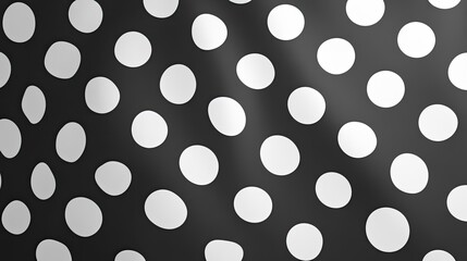 Black and white polka dot pattern, retro style background