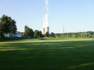 Kernkraftwerk  Grafenrheinfeld / Bergrheinfeld wurde am 16. August gesprengt