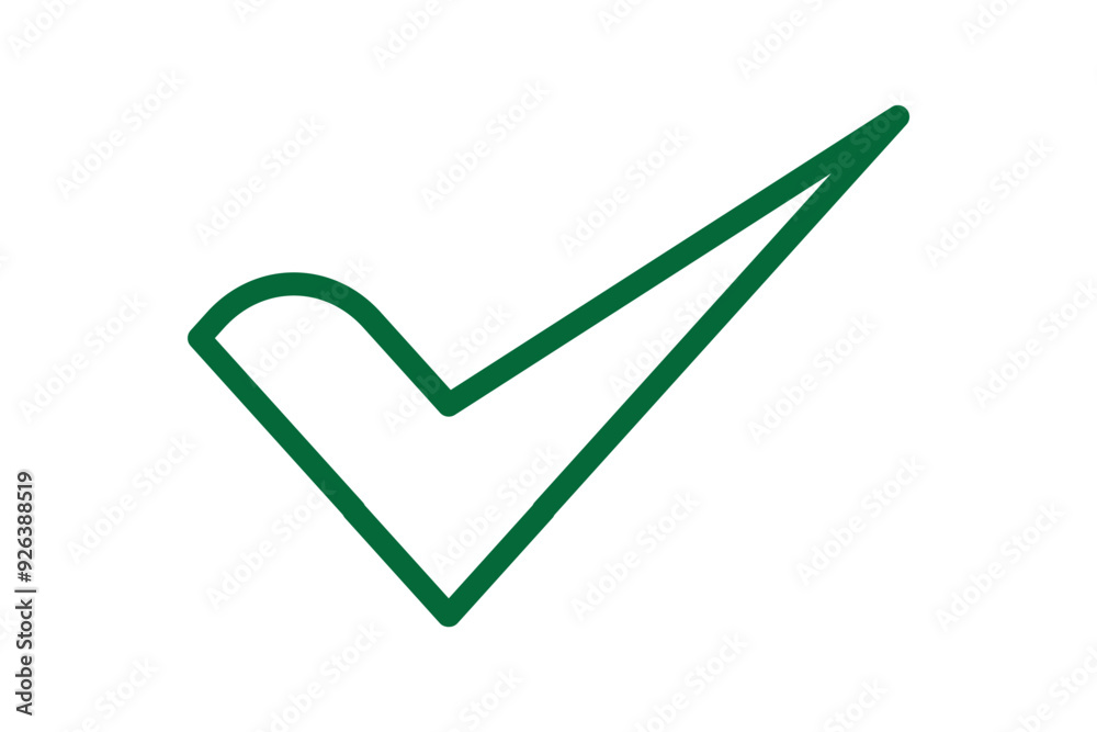 Sticker green check mark transparent background png file type