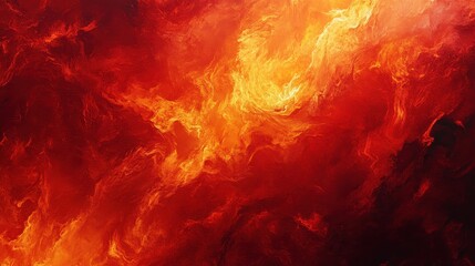 Fototapeta premium Abstract fiery background with swirling red and orange hues.