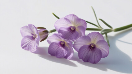 Beautiful lavender flowers on white background isolated on white background,