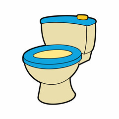 Toilet clipart illustration