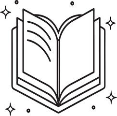 Book Icon Vector Image Illustration