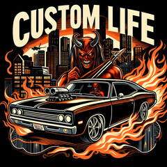 Obraz premium custom car muscle