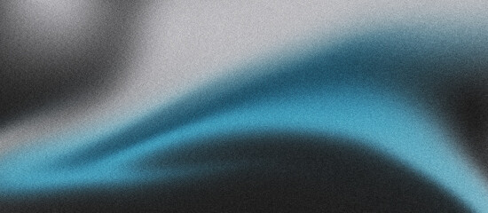 dark silver grainy sky blue gradient background with blazing blue light and noise texture effect banner in the background