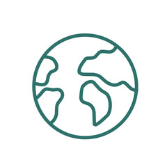 Space and planets line icon