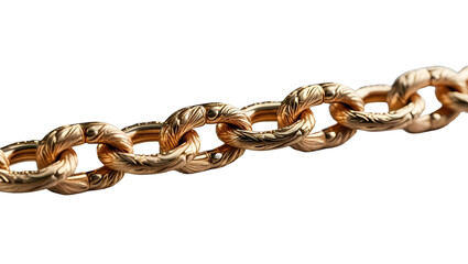 Obraz premium golden chain isolated on transparent background