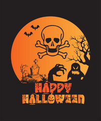 happy halloween Halloween t shirt design