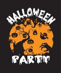 Halloween party Halloween t shirt design