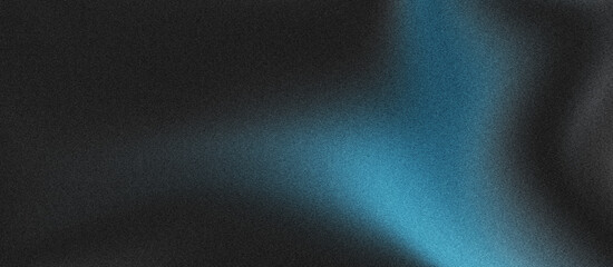 dark silver grainy sky blue gradient background with blazing blue light and noise texture effect banner in the background