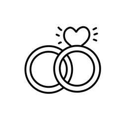 wedding line icon