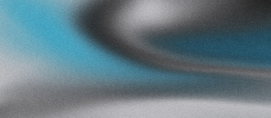 dark silver grainy sky blue gradient background with blazing blue light and noise texture effect banner in the background