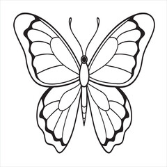 Butterfly Icon Vector Image Illustration