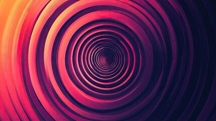 Naklejka premium Abstract circle gradient featuring concentric rings and a ripple effect. Ideal for futuristic technology themes, geometric stripe patterns for advertising, web design, and social media.