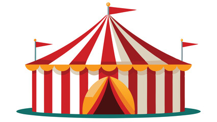 circus tent vector illustration on white background