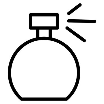 perfume bottle outline spraying fragrance clip art preview
