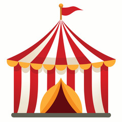 circus tent vector illustration on white background