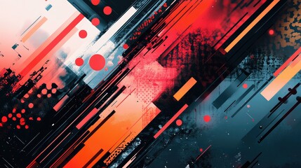 Bold and dynamic abstract background showcasing intense color contrasts and geometric patterns. Ideal for modern designs, high-impact ads, and engaging visual content.