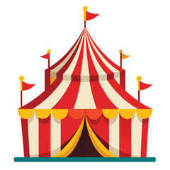 circus tent vector illustration on white background © Trendy_Desing
