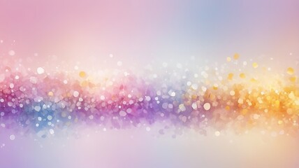 Abstract banner with soft rainbow bokeh and blurred effect.