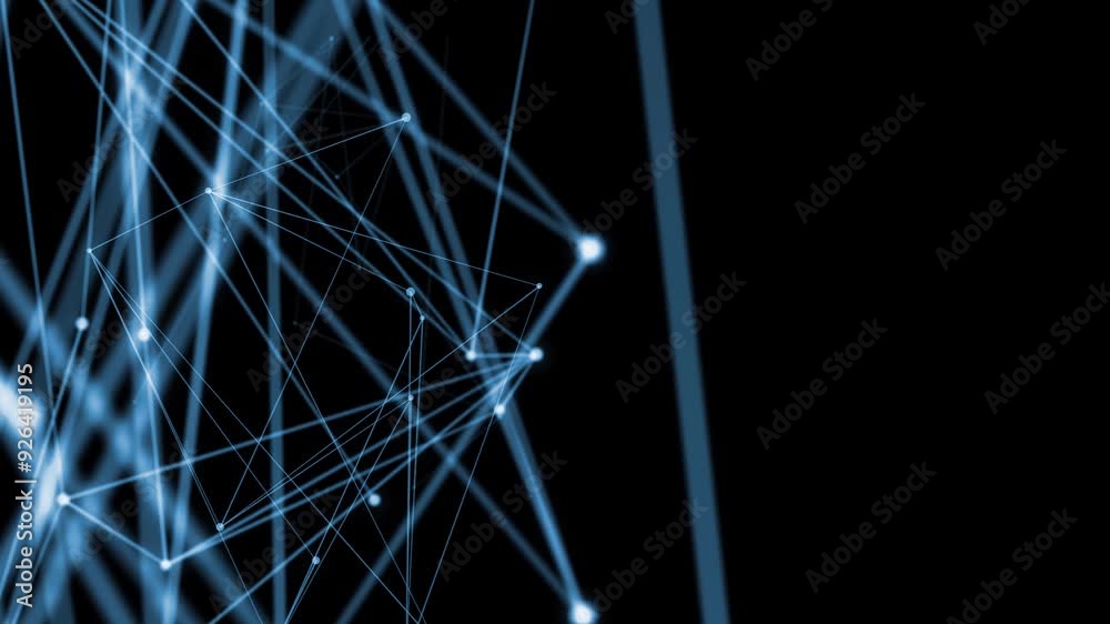 Poster communication network abstract background concept