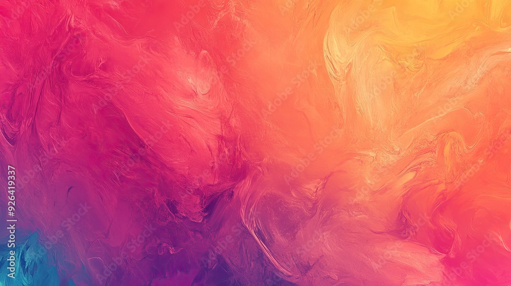 Poster colorful abstract background with a mix of warm and cool tones creating a balanced and engaging visu